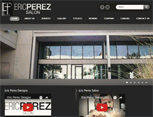 Tablet Screenshot of ericperezsalon.com